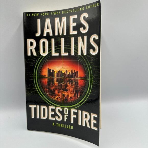 James Rollins Tides Of Fire 2023 First Edition Paperback Thriller Action Novel - Picture 1 of 3